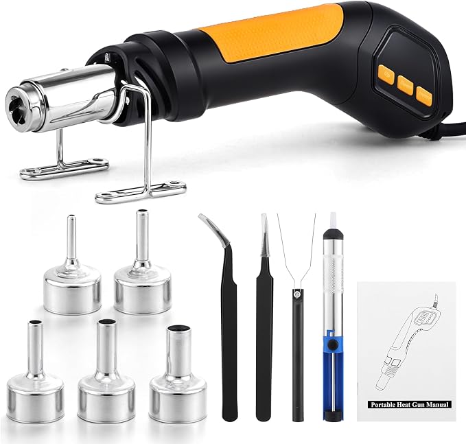 Heat Gun, 700W 212°F~932℉ Mini Soldering Heat Gun Hot Air Rework Station by Gyfent