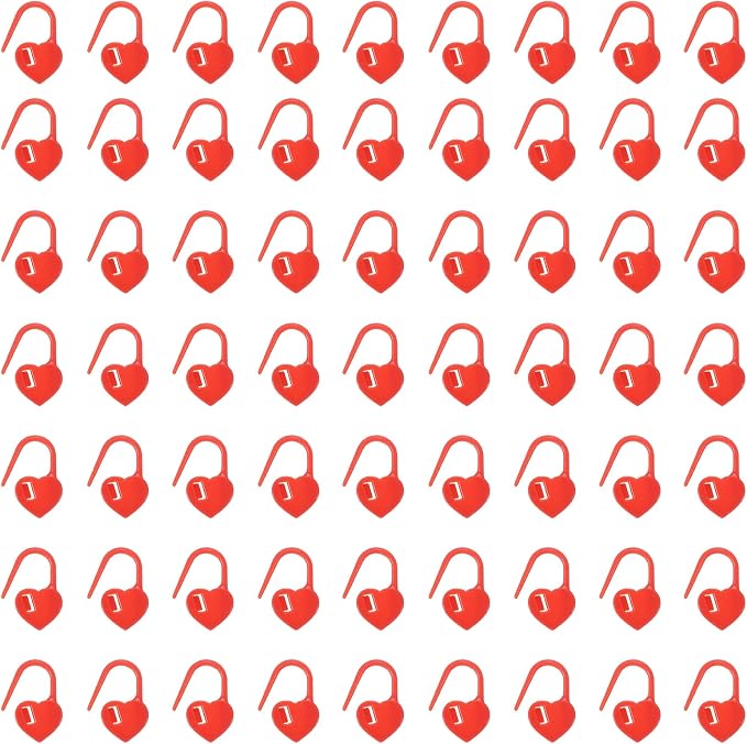 uxcell 400pcs Stitch Markers for Crocheting, Heart Shaped Crochet Marker Needle by uxcell