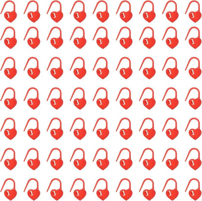 uxcell 400pcs Stitch Markers for Crocheting, Heart Shaped Crochet Marker Needle by uxcell