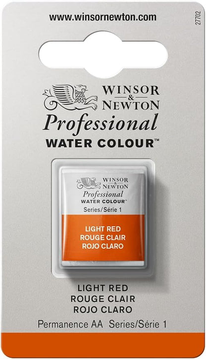 Winsor & Newton Professional Water Colour Paint, Half Pan, Light Red by WinsorNewton