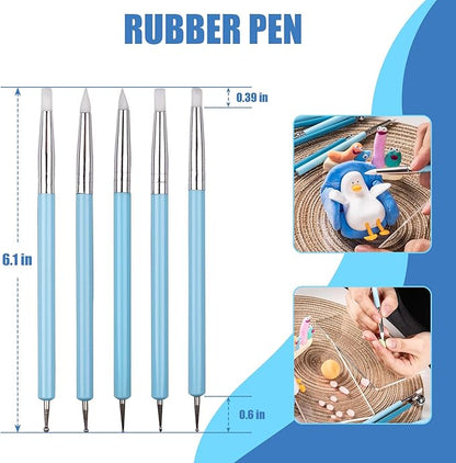 Dotting Tools, Silicone Clay Sculpting Tool, Ceramic Clay Ball Stylus Dot - Image 2