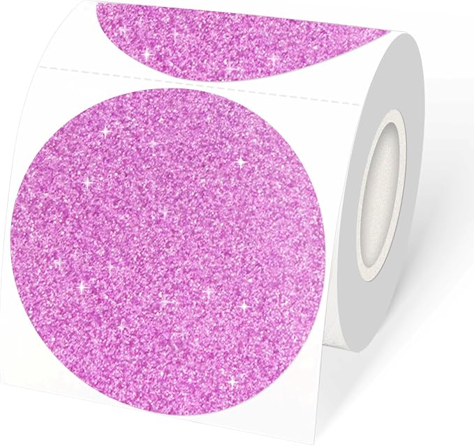 3" Holographic Thermal Label Stickers, Round Direct Thermal Label Stickers by Unknown