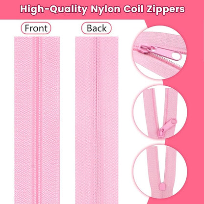DOITEM Zipper Tape 3 mm Nylon Endless Zipper Set - Image 4