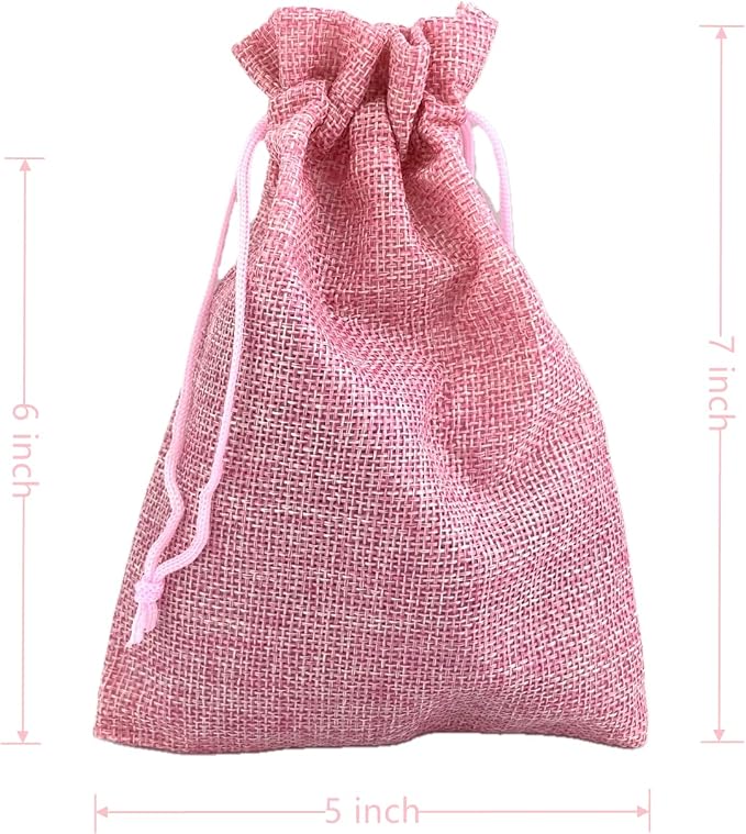 Palmhomee Pack of 25 Burlap Gift Bags - Image 3