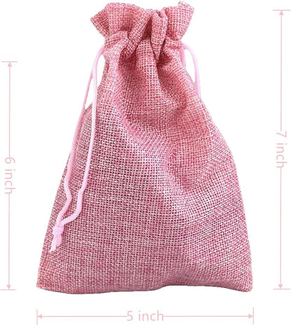 Palmhomee Pack of 25 Burlap Gift Bags - Image 3