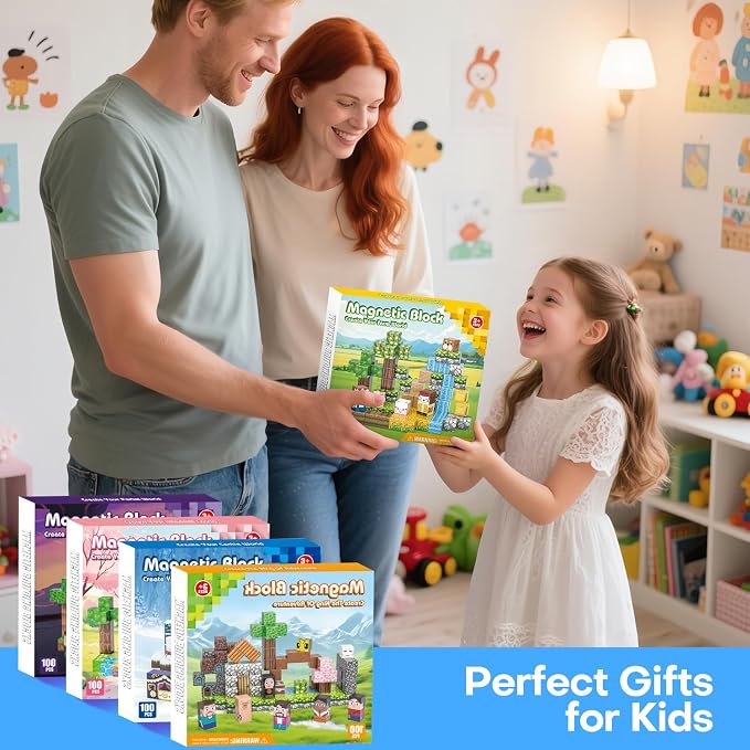 Magnetic Blocks, Magnet Cubes for Kids, STEM Sensory Toys for Toddlers Boys - Image 7