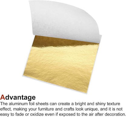 MECCANIXITY Gold Leaf Foil Sheet, 3.3 x 3.1inch - Image 4