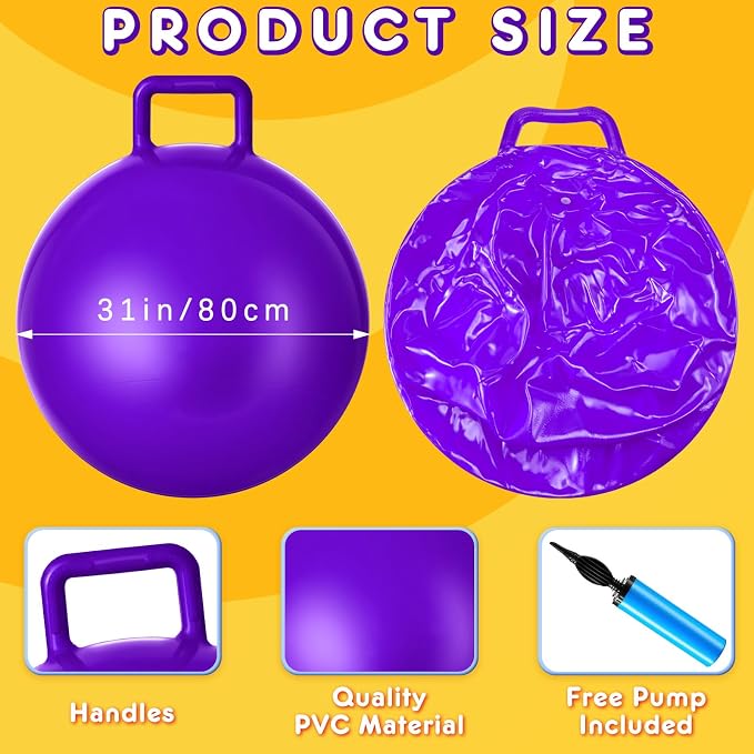 Lewtemi 3 Pcs 31 Inch Bouncing Ball - Image 2
