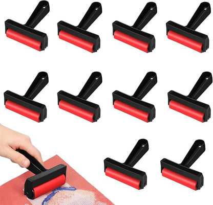 Ciieeo 10 Pcs Red Roller Mini Tools Hand Tools Tools Printmaking Brayer Hard by Ciieeo