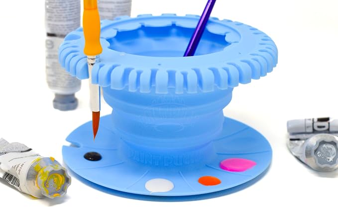 Paint Puck CollapsiBowl Paint Brush Cleaner Rinse Cup – Collapsible Paint Water - Image 4
