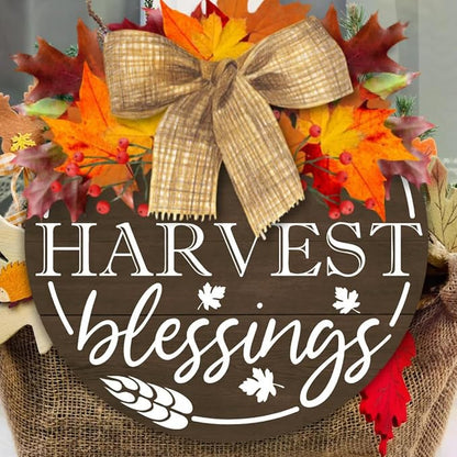 Fall Stencils for Painting on Wood 12”, Thanksgiving Stencil Round Hello - Image 6
