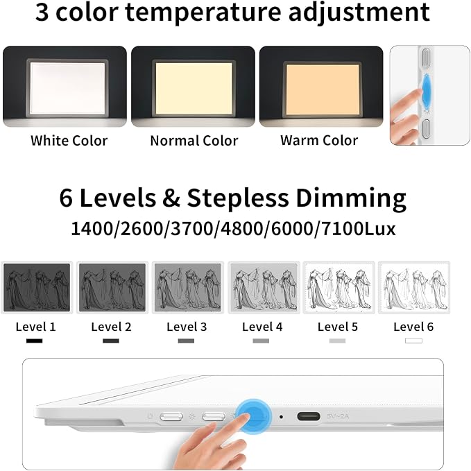 TOHETO Rechargeable A4 Light Board - Image 3