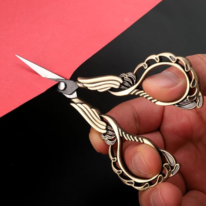 Sharp Detail Scissors with Case Embroidery Crafting Sewing Scissor - Image 5