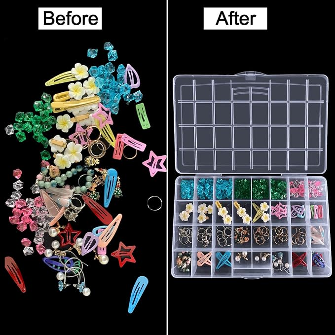 DUOFIRE 32 Grids Bead Organizer, Craft Organizers and Storage - Image 3