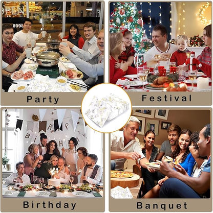 80-Pack Napkins Disposable Paper Towel Cocktail Dinner Party Decoration - Image 7