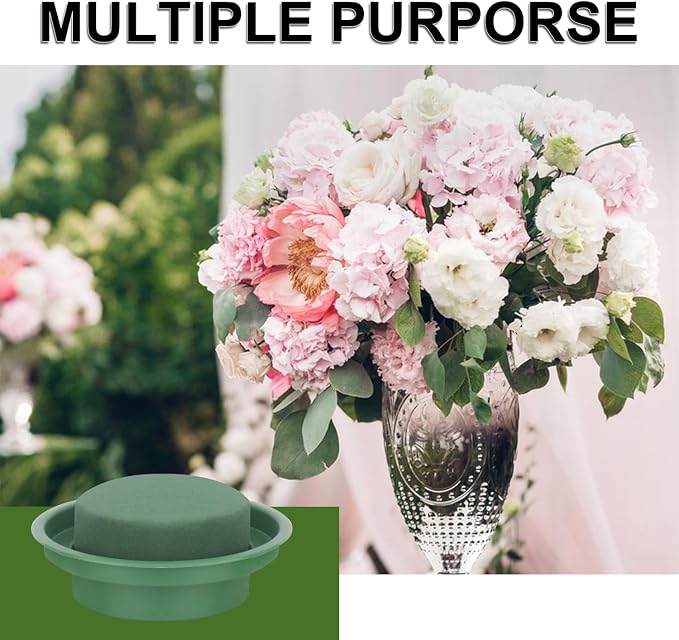 16 Packs Floral Foam with Bowl, Versatile Round Wet Foam - Image 4
