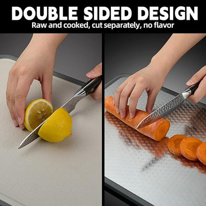 Cutting Board Double Sided, Large Size+Small Size, Food Grade Stainless steel - Image 7