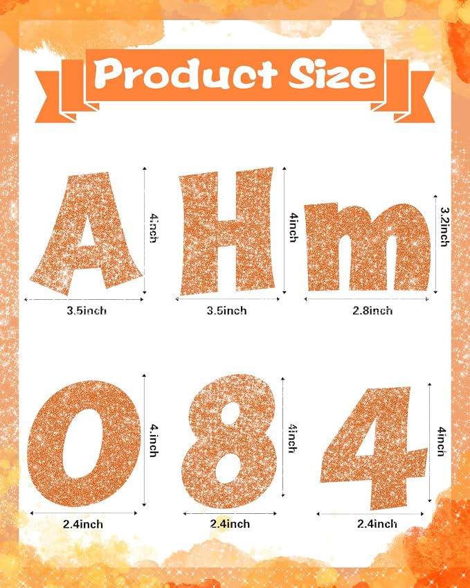 237 Pcs Glitter Bulletin Board Letters, Numbers and Punctuation, Poster Board - Image 3