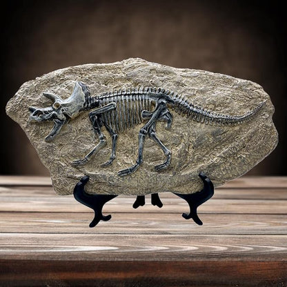 XINDAM Resin Triceratops Dinosaur Fossil Statue Model Simulated Skeleton Home - Image 2