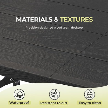 4Ft Folding Table Adjustable Height Portable Folding Tables Heavy Duty 400 lbs - Image 5