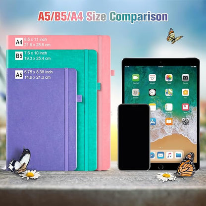 Lined Notebook Journal for Women Men, B5 College Ruled Notebook, 312 Numbered - Image 6