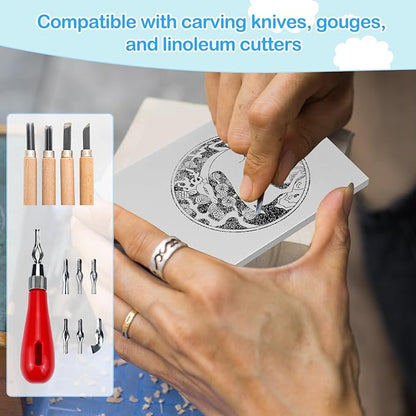 Frienda 50 Pack Rubber Carving Blocks 4 x 6 Inch, Rubber Stamp Carving Blocks - Image 4