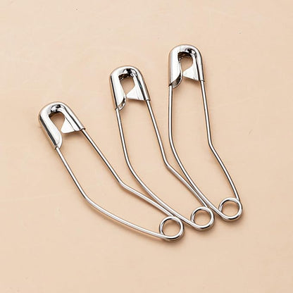 vrupin 100pcs Stainless Steel Curved Safety Pins - Image 5