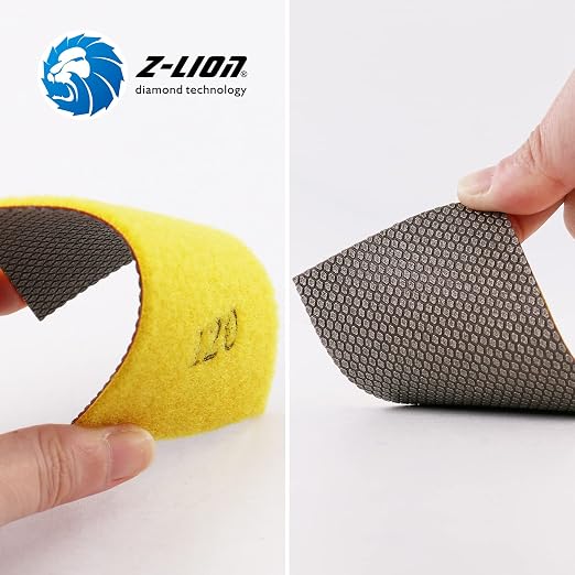 Z-Lion Diamond Abrasive Paper Sheets 120 Grit Diamond Sandpaper Nylon Back - Image 4