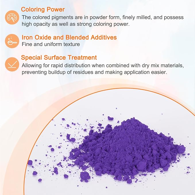 HARFINGTON Iron Oxide Powder Concrete Pigment 325 Mesh 3.5oz Iron Oxide Grout - Image 3