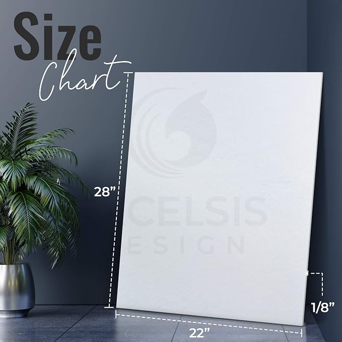 White Foam Board 22 x 28 x 1/8" Inch, 15 Pack Acid-Free Foam Core Poster Board - Image 2