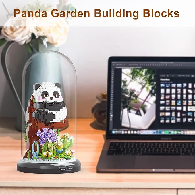 Panda Flower Building Set for Adult Party Favors for Kids Animal Building - Image 3