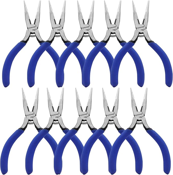 Mini Needle Nose Pliers 5"-10 Pack KAIHAOWIN Small Long Nose Pliers by KAIHAOPRODUCTSCATOLOG