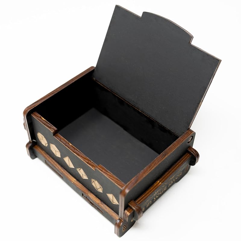 Dice Box - BLACK - 6x4x3 Also holds jewelry and great - Image 2