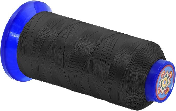 Mandala Crafts Black Heavy Duty Thread -1500 Yds Tex 70 Thread - Image 2