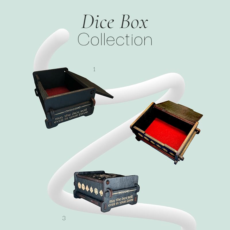 Dice Box - BLACK - 6x4x3 Also holds jewelry and great - Image 9