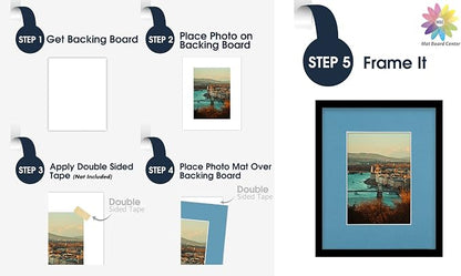 Mat Board Center, 8x10 for 5x7 Dynamic Blue Color Mats - Image 5