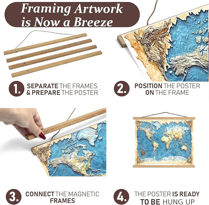DACRI HOME 52" Magnetic Poster Hanger Frame - Image 7