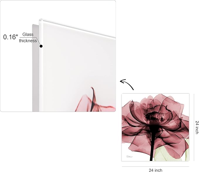 Empire Art Direct Frameless Free Floating Tempered Glass Panel Graphic Wall Art - Image 4