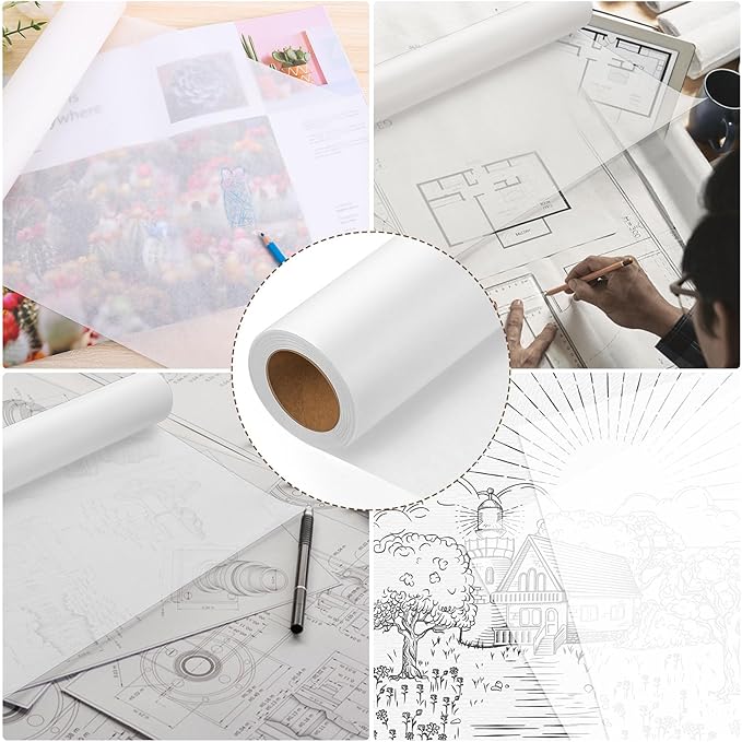 Tracing Paper Roll 12in x 25yd, Gift Wrapping - Image 6