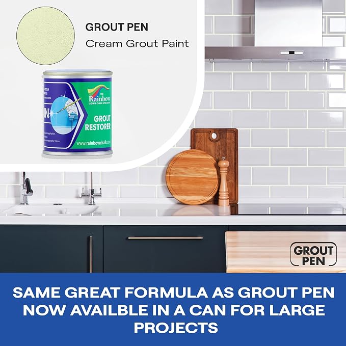 Grout Pen Cream Grout Paint: Waterproof Tile Paint Grout Refresh Restorer - Image 7