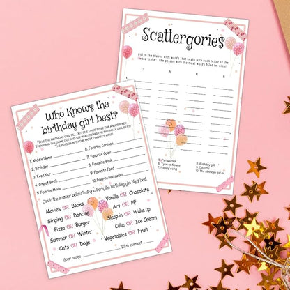 Birthday Party Games Set for Girls, Funny Girls Party Game, Girl Birthday‘s - Image 5