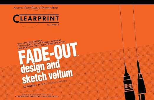 Clearprint 11" x 17" 1000H Design Vellum Pad by Clearprint