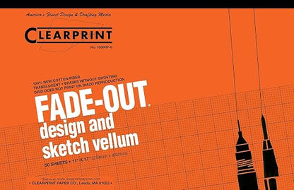 Clearprint 11" x 17" 1000H Design Vellum Pad by Clearprint