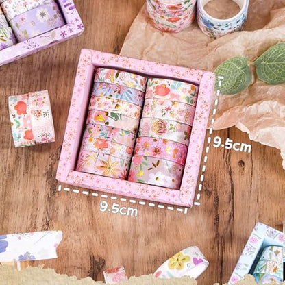 MAFELOE 2 Meters Long 12 Rolls Washi Tape Set, Decorative Adhesive Supplies - Image 3