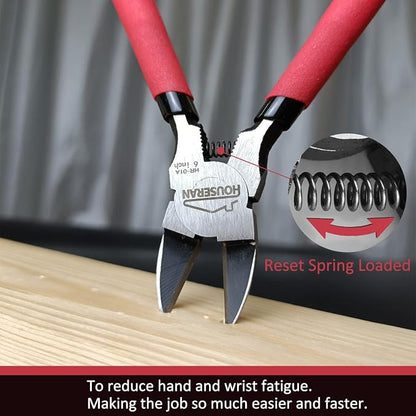 Wire Cutters, 5 PACK, HOUSERAN Side Cutters Flush Cut Pliers, Diagonal Cutting - Image 3