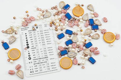 2.1oz of Glass Bead Mix with Pearls, Filigree Teardrops and Fresca Czech Beads - Image 2