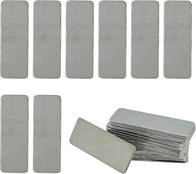 StayMax 304 Stainless Steel Engraving Blank Tags Rectangle Stamping Blanks by StayMax