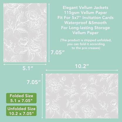 SWANGSA 100 Pack Vellum Jackets - Image 2