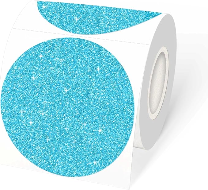 3" Holographic Thermal Label Stickers, Round Direct Thermal Label Stickers by Unknown