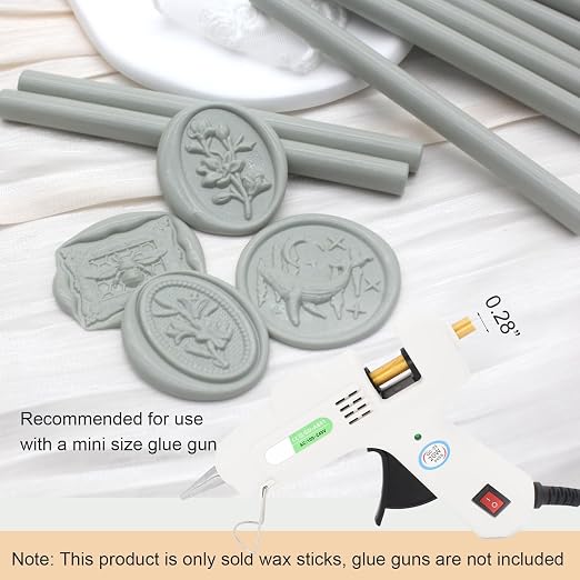 Sage Green Wax Seal Sticks 20pcs, Andotopee Glue Gun Wax Seal Sticks - Image 2